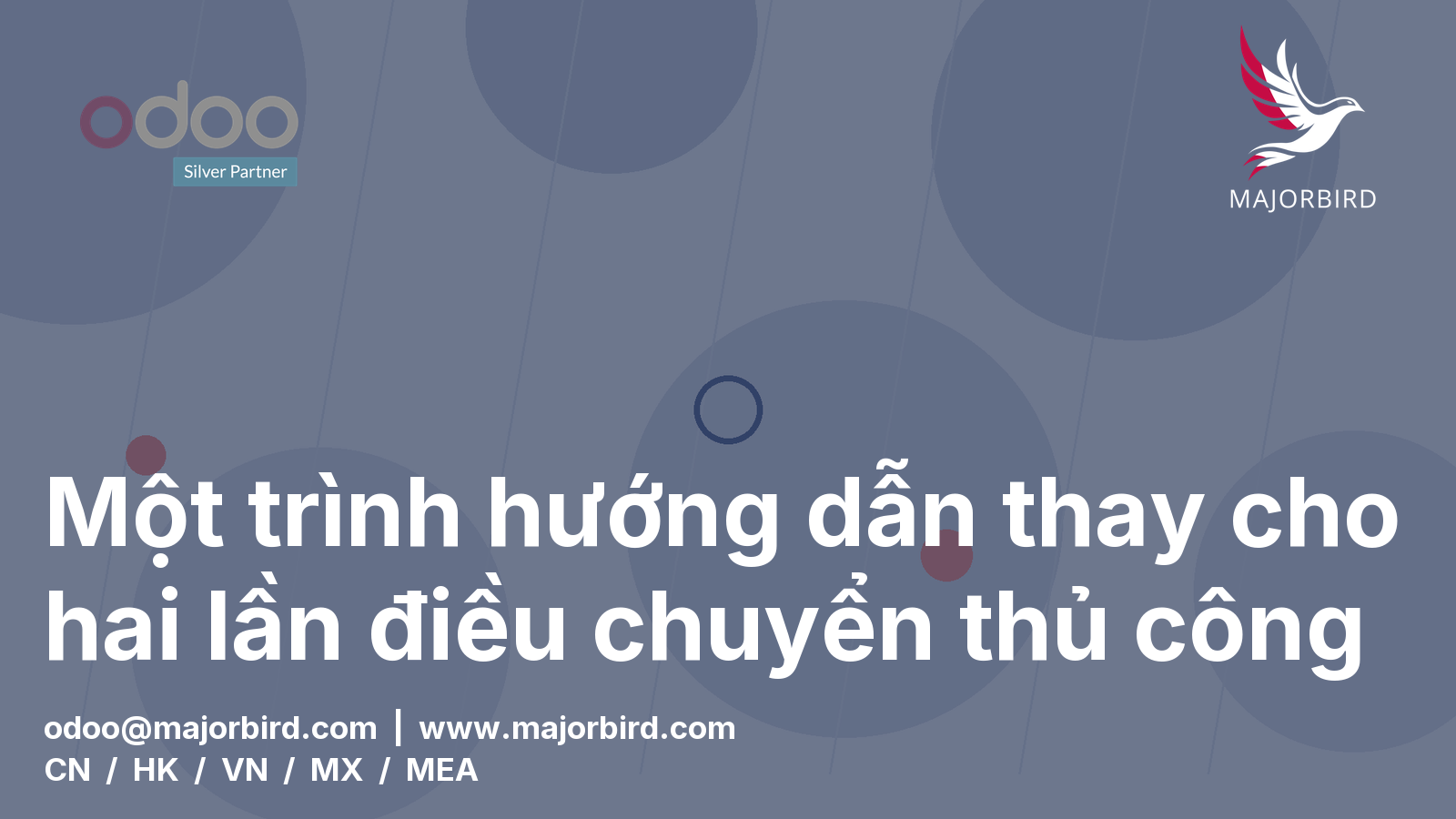 Một trình hướng dẫn thay cho hai lần điều chuyển thủ công