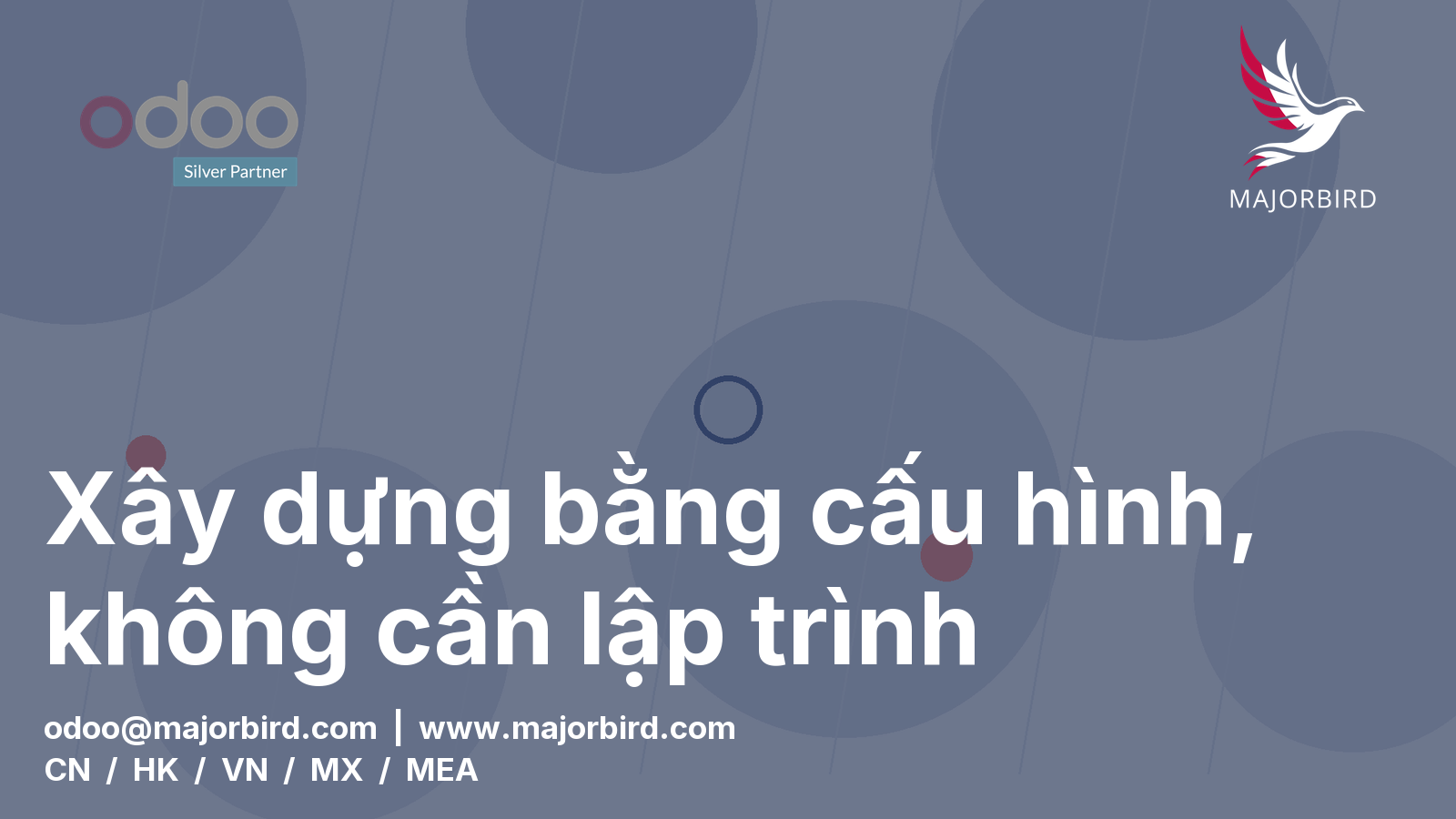 Xây dựng bằng cấu hình, không cần lập trình