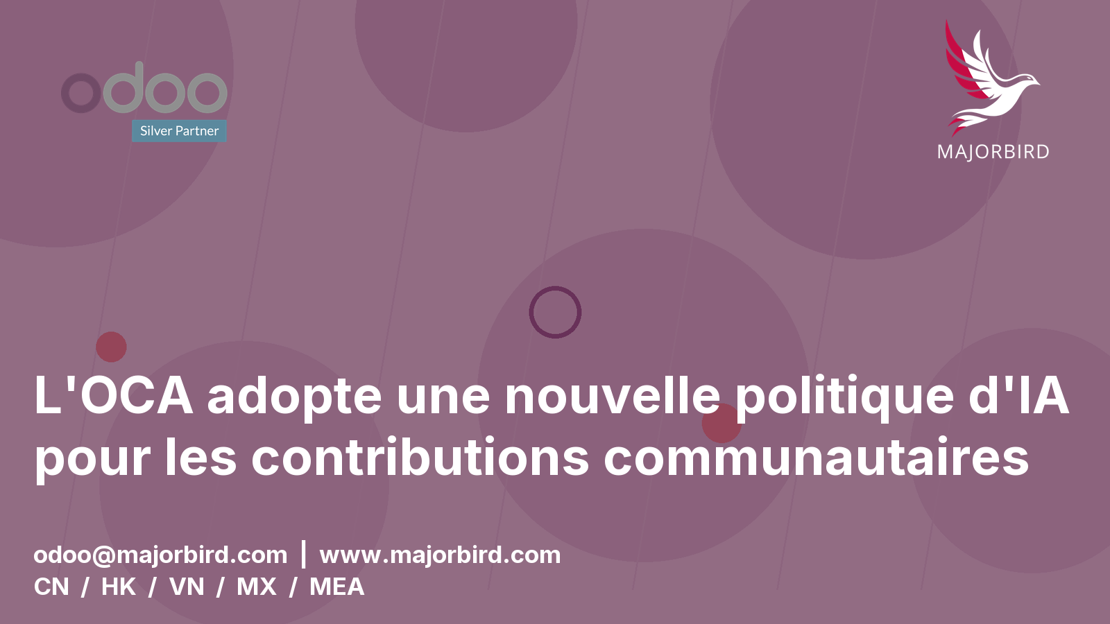 L'OCA adopte une nouvelle politique d'IA pour les contributions communautaires