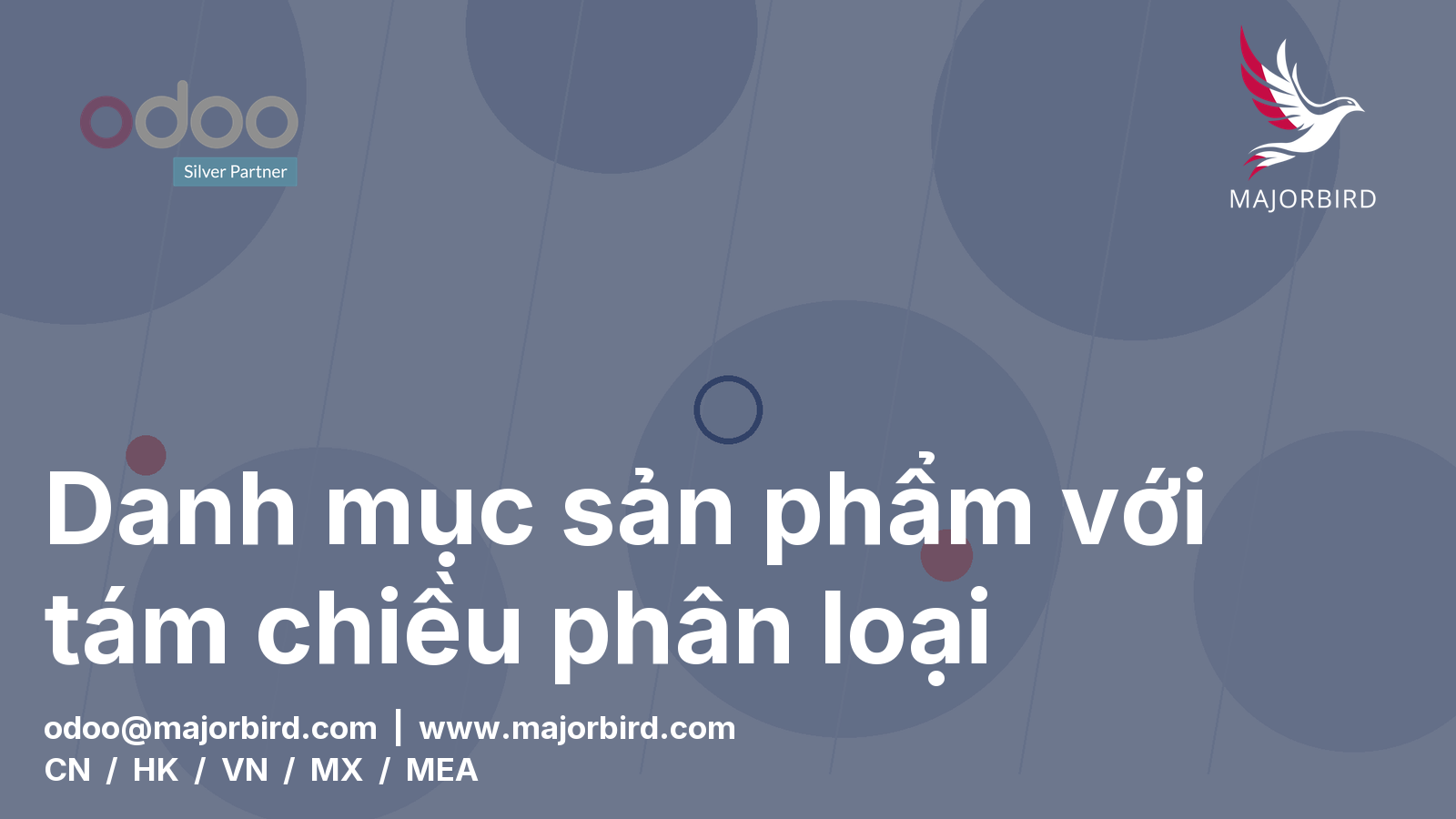 Danh mục sản phẩm với tám chiều phân loại